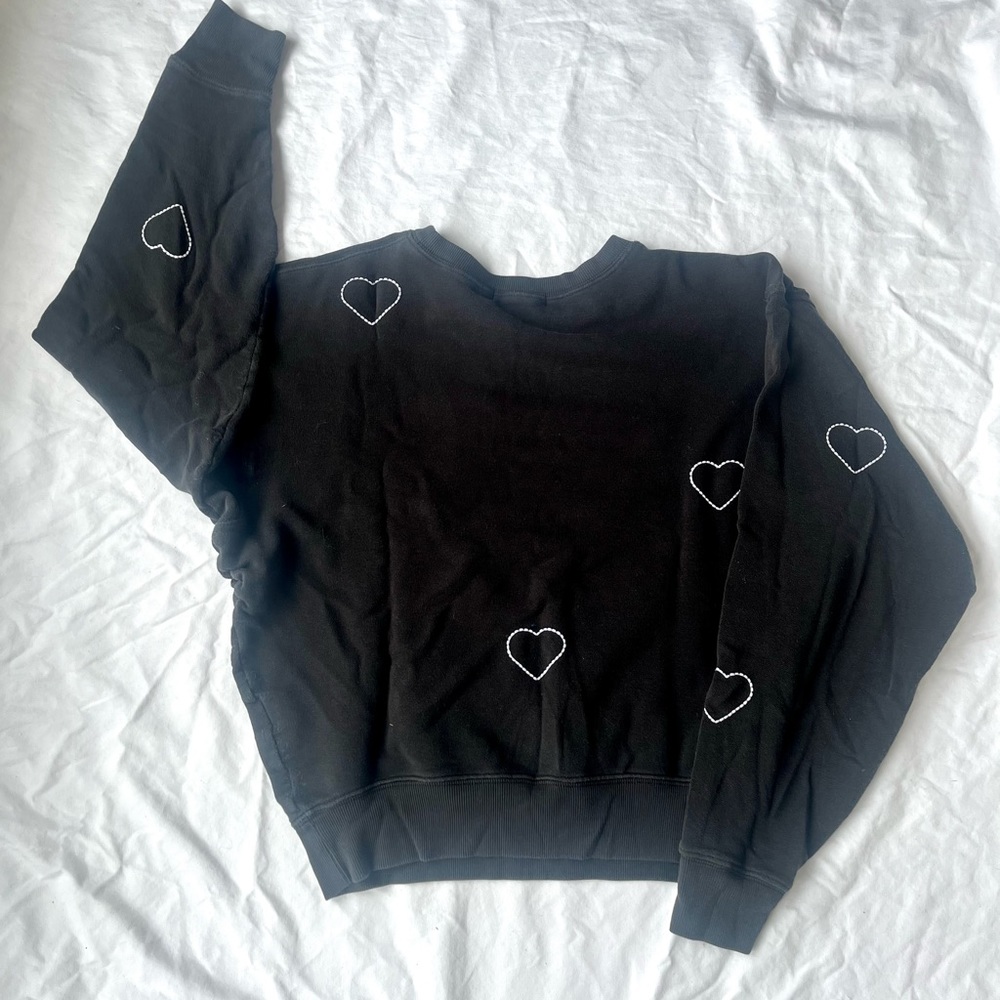 Cozy heart sweatshirt from Anthropologie